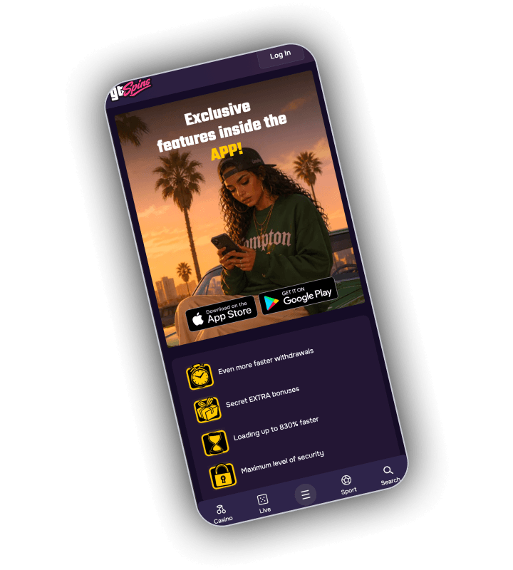 Gtspins mobile experience with story icon shortcuts, wheel promo and live categories on a portrait screen